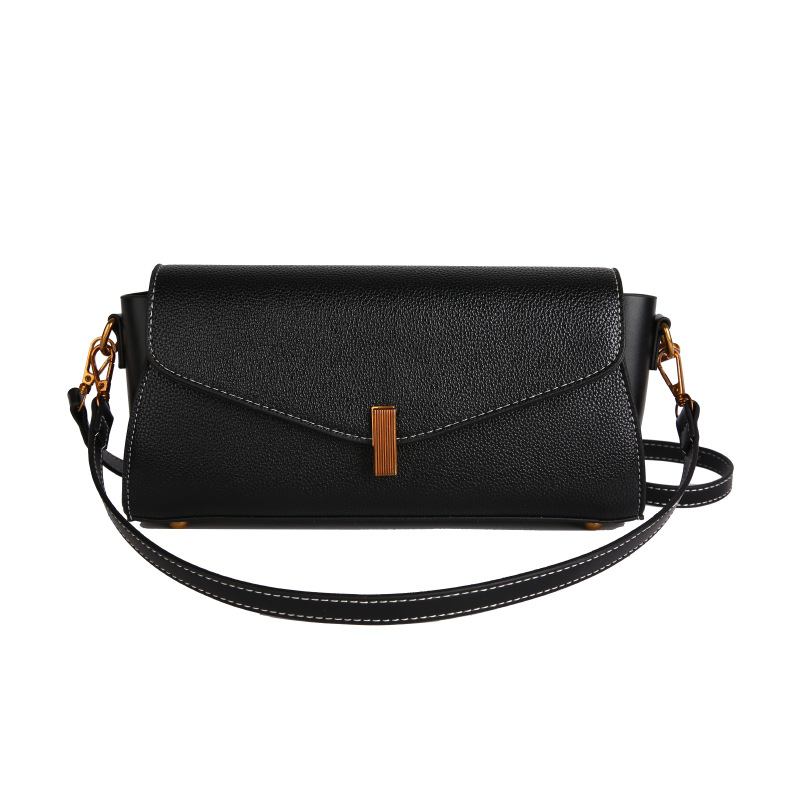 Borsa a spalla retrò da donna, borsa baguette versatile ed elegante_voghion.com