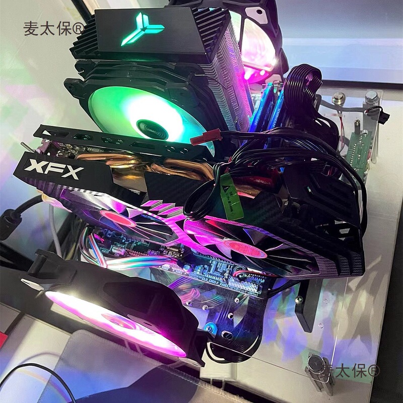 DIY Open Acrylic Chassis Mini Mini Computer Chassis Desktop Personalized Business Office Home Metabo