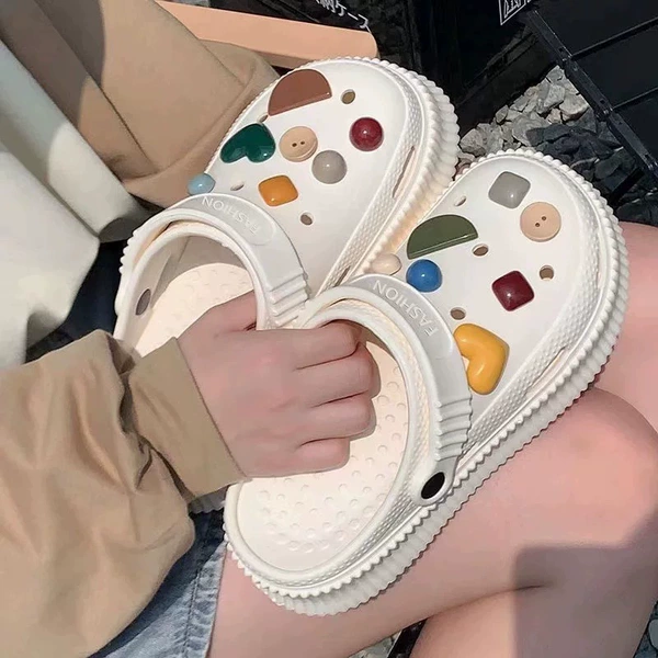 White buttons
