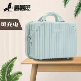 厂家大量现货手提箱14寸手提化妆箱行李箱子箱时尚密码箱旅行箱