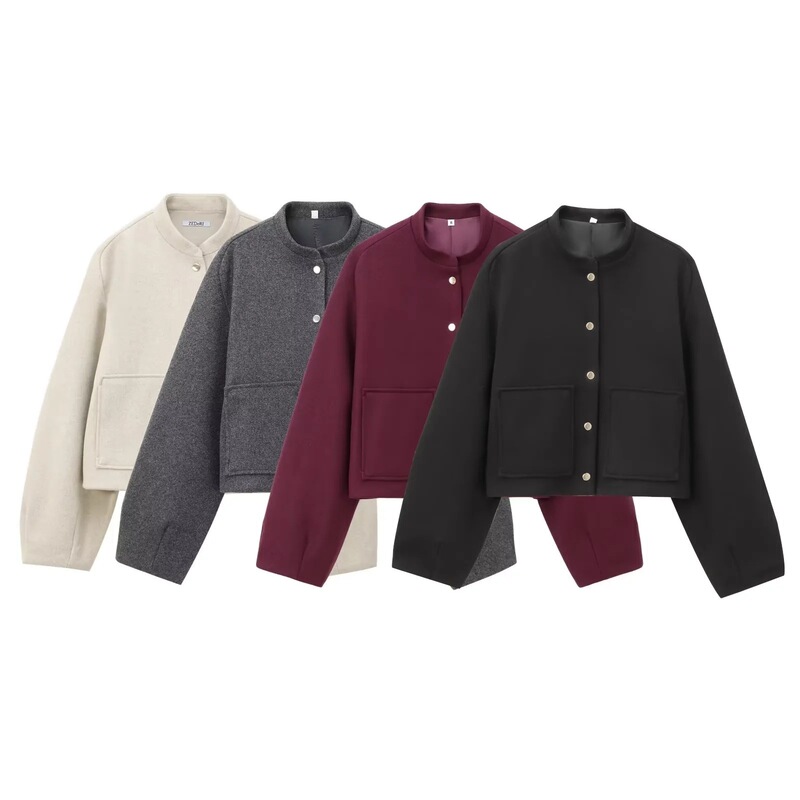 Aliexpress Wholesale Autumn New Women's Versatile Patch Pocket Short Bomber Jacket 8741279 Aliexpress Wholesale Autumn New Women's Versatile Patch Pocket Short Bomber Jacket 8741279
