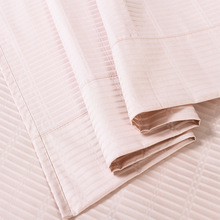 外贸出口100支500根埃及纯棉四件套床单款提花纯色高纱织高密美式