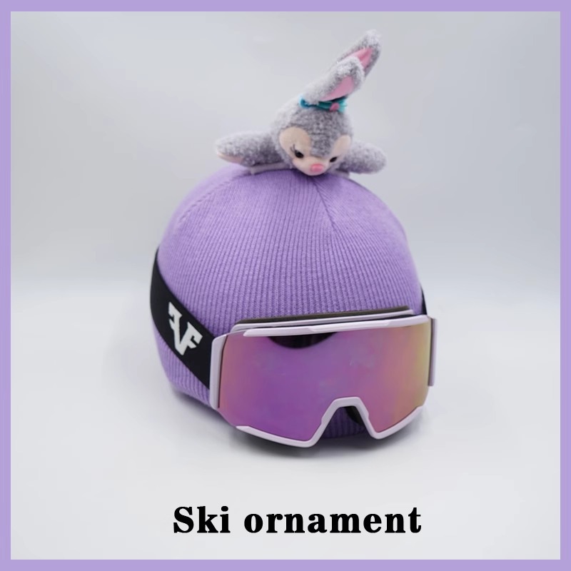 LinaBell Plush Ski Hat with Helmet Cover