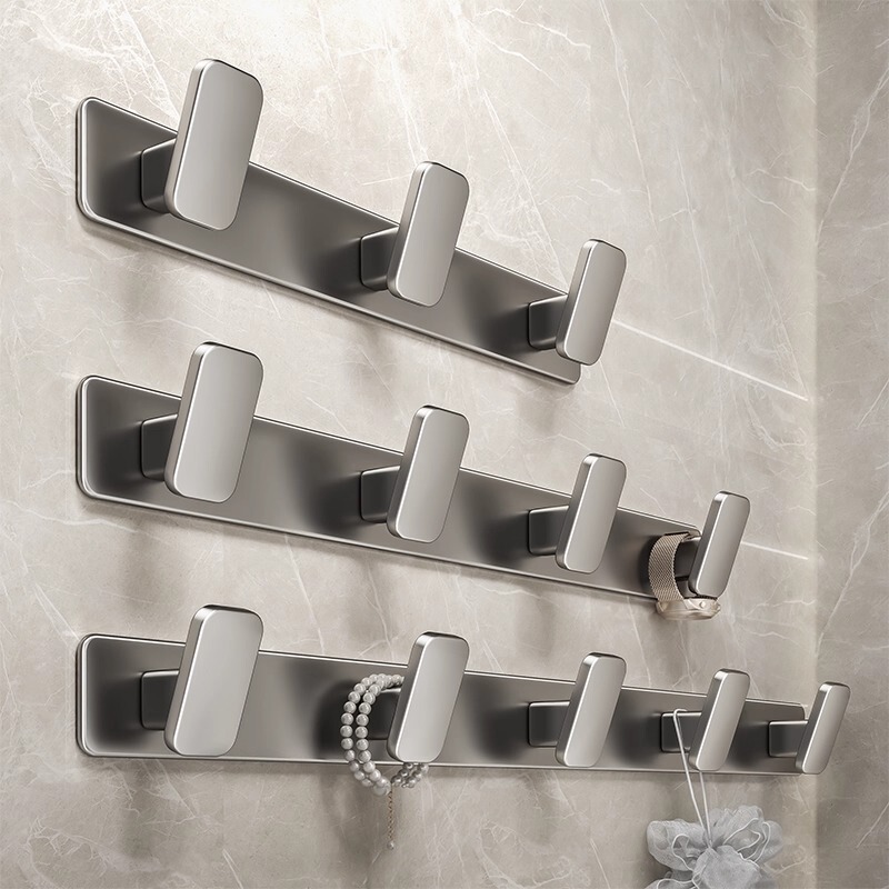 No-Drill Coat Hooks for Entryway Door, Wall-Mounted Coat Rack, Entryway Closet Hooks, Strong Row Hooks No-Drill Coat Hooks for Entryway Door, Wall-Mounted Coat Rack, Entryway Closet Hooks, Strong Row Hooks