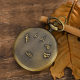 Vintage bronze pocket watch flip large pocket watch to commemorate Chairman Mao factory direct wholesale commemorative watch direct sales