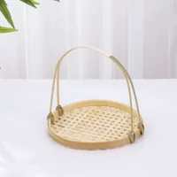Bamboo handmade bamboo basket handbin handbin hand -looting gift wholesale cake basket small bamboo basket mini bamboo editor basket