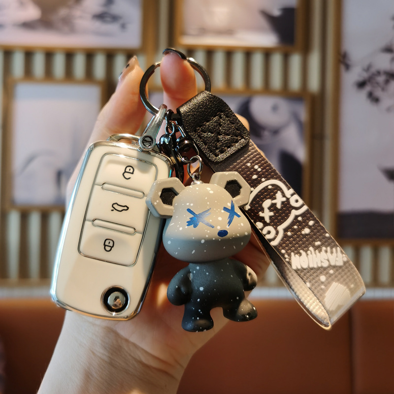 Applicable to Volkswagen Key Cover Langyi Lingdu polo Sagitar Bora Tiguan L Beetle X Golf Shell Buckle