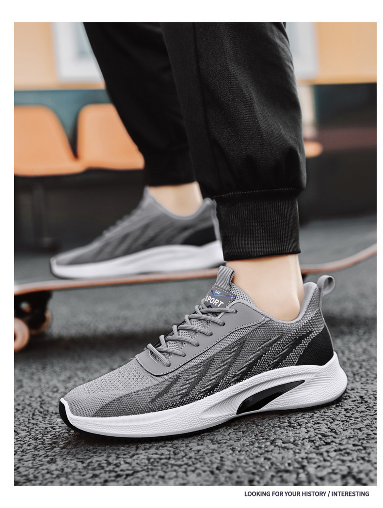 Man Casual Shoes Running Fabric Synthetic Breathable Arch Support Easy To Clean Footgear_voghion.com