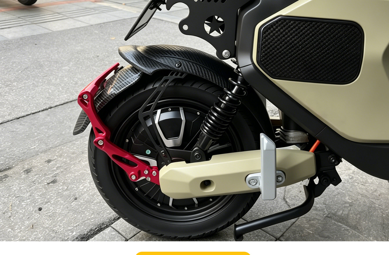 Electric Scooter Rear Wheel Mudguard Thickened Water Shield Suitable for Niu Uqi, Plastic Wear-Resistant Modified Universal Rear Mudguard