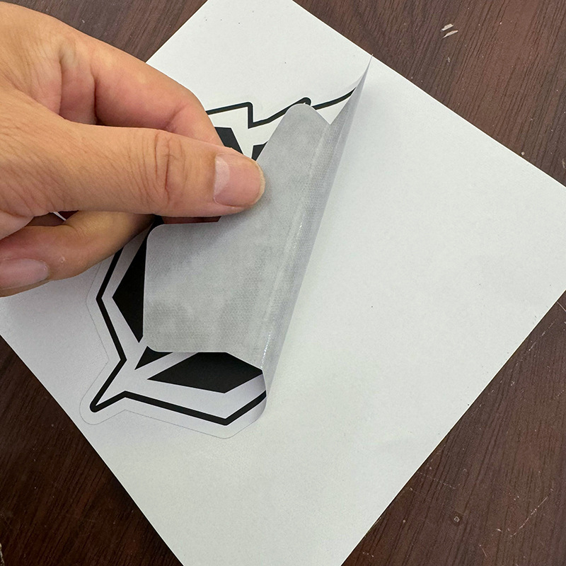Fabricante de impresión de pegamento gris de guía de aire pegatinas de automóviles impermeables pegatinas de automóviles se puede fijar el diseño LOGO image 4