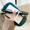 Advanced sunglasses, gradient, high-quality style, light luxury style, internet celebrity