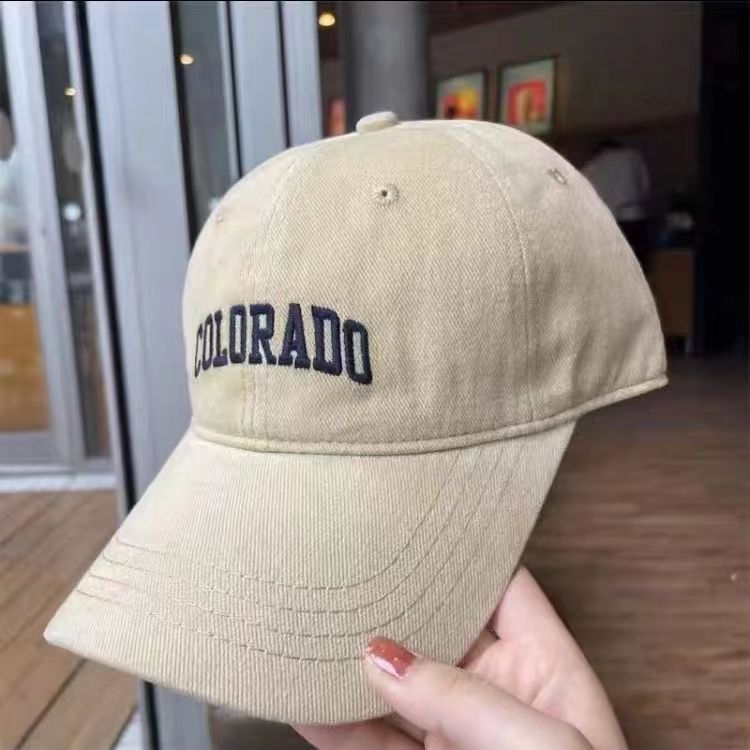 Chapeau en langue de canard polyvalent, quatre grandes lettres de circonférence de la tête, capote rétro pour Couple féminin, petit chapeau de Baseball, nouvelle collection 2023_voghion.com