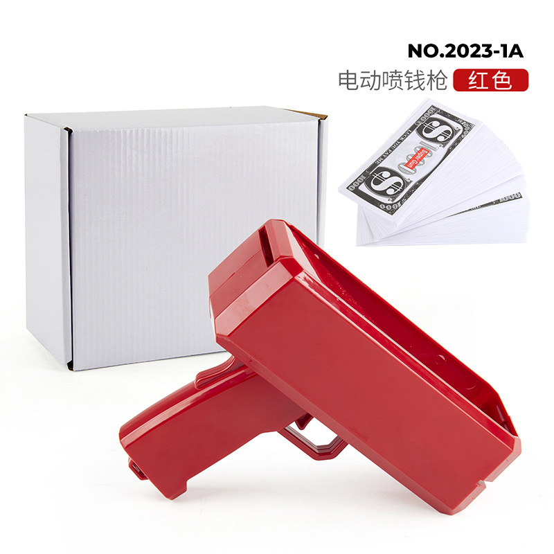 Nuevo y peculiar 60 pistolas de inyección de dinero eléctricas, pistolas de dinero, pistolas de inyección de dinero en dólares estadounidenses, pistolas de inyección de dinero, juguetes de pistola de escupir dinero