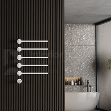 浴室不锈钢免打孔智能加热电热毛巾架卫生间浴巾挂杆烘干架置物架