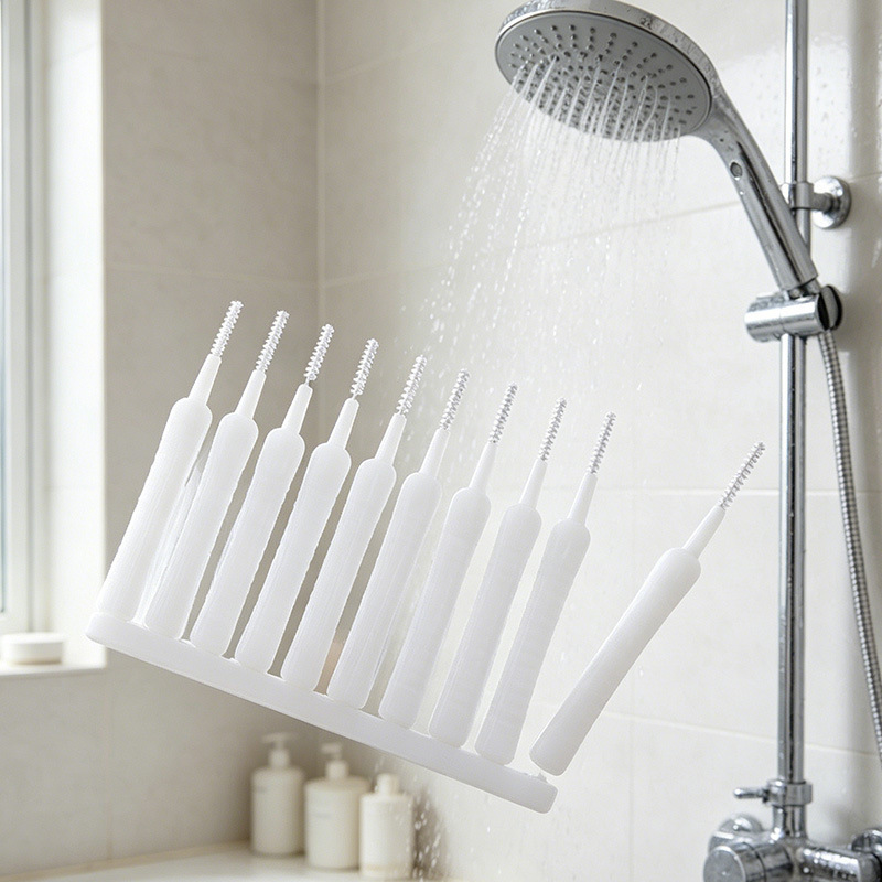 Bathroom Gap Brush, Showerhead Cleaning Brush, Shower Faucet Cleaning Brush, Anti-Clogging Mini Brush for Water Outlet