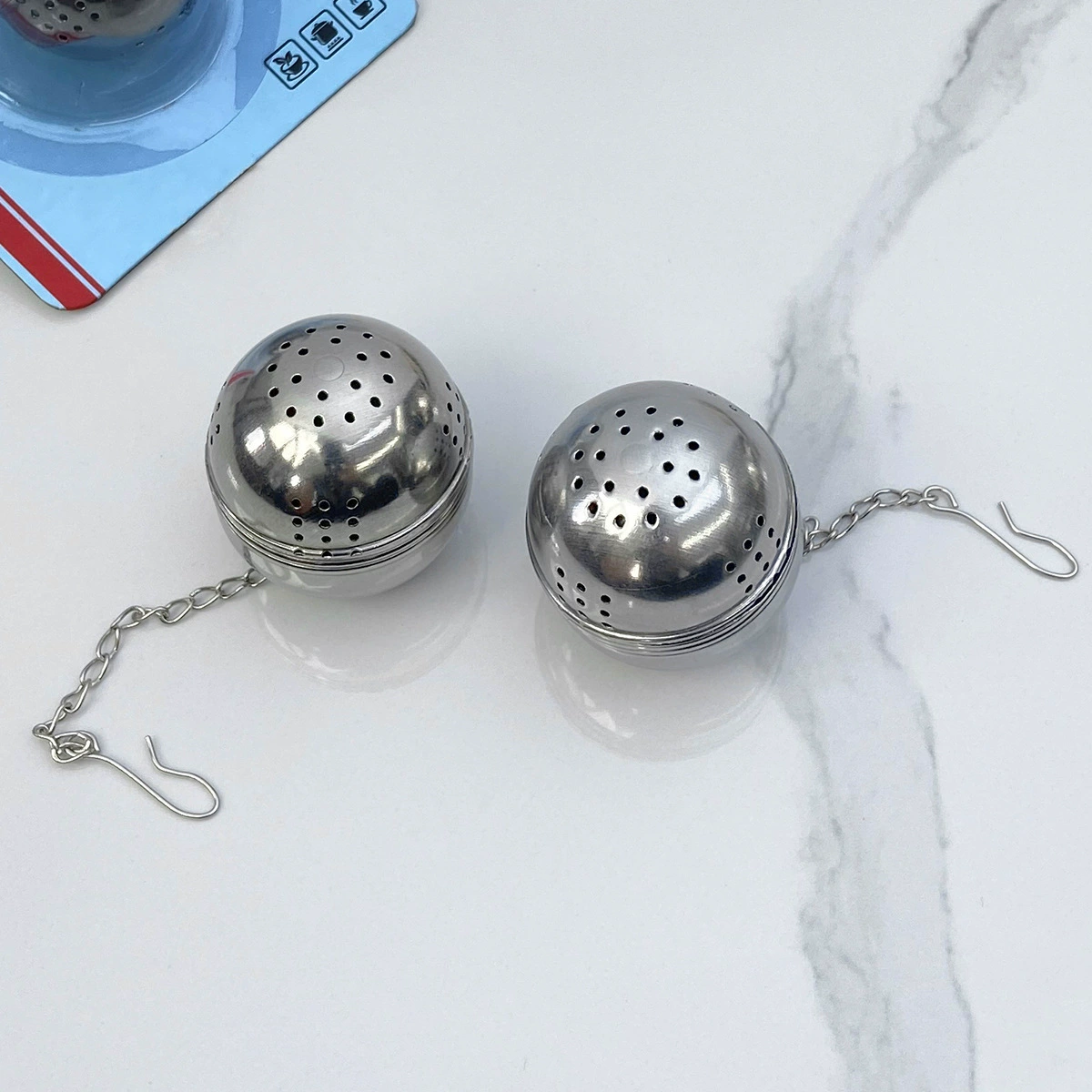 Маринад для приправы в форме шара ✅ Фильтр для тушеной приправы, бытовой фильтр для супа, шарик для чая, нержавеющая сталь Jieyang W18