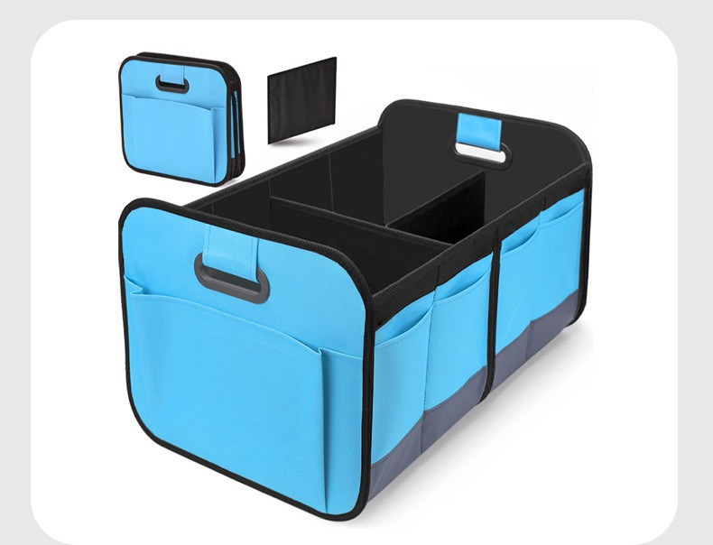Cross-Border Car Storage Box, Foldable Oxford Cloth Storage Box, Convenient Compartmentalized Car Organizer and Storage Solution