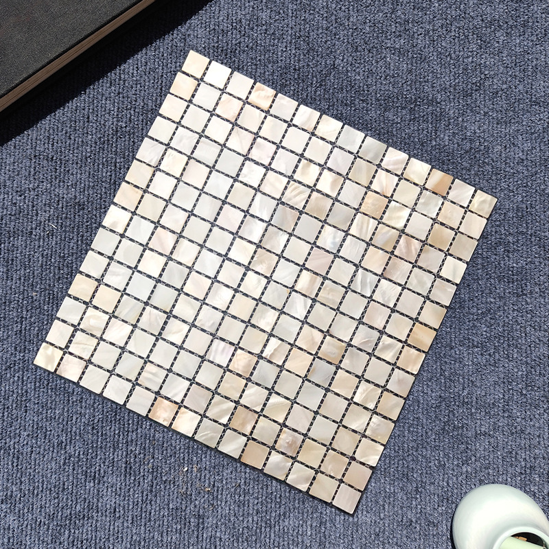 20 natural color shells with seams (bottom of mesh)