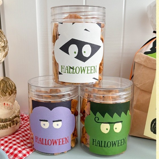 6枚の価格のハロウィンの新型の異形の装飾のステッカーのdiyビスケットの樽の装飾はシールを貼って紙の包装を貼ります。|undefined