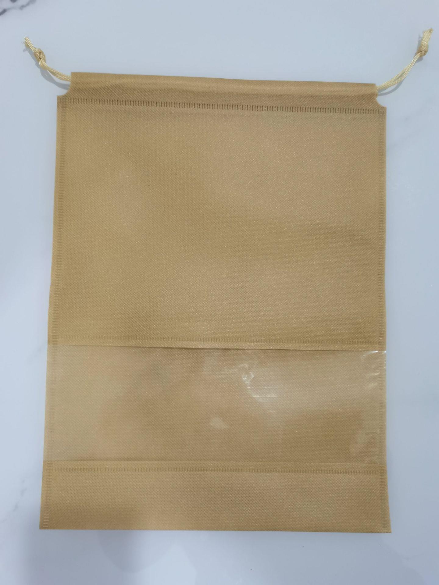 Bolsa de almacenamiento de zapatos no tejidos bolsa de cordón sucia a prueba de polvo transparente bolsa de cordón transpirable bolsa de almacenamiento de ropa de viaje