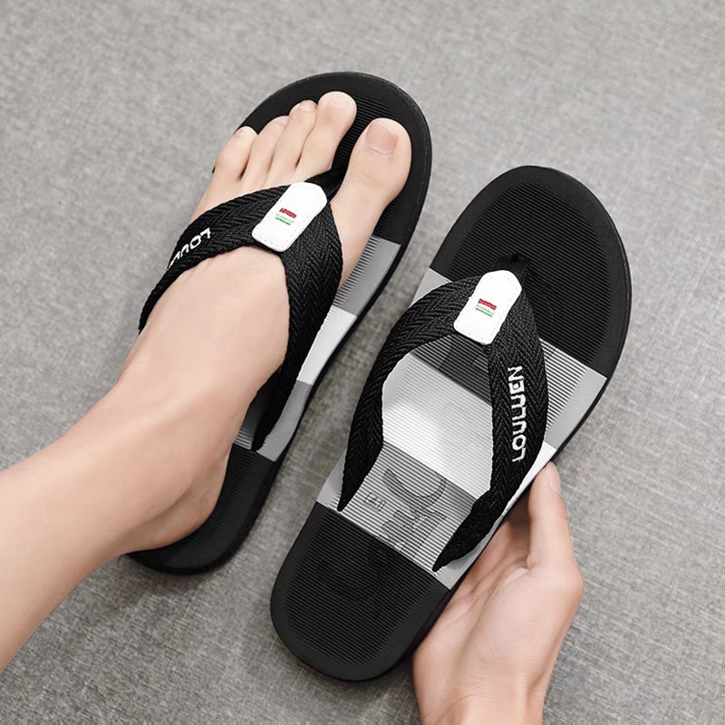 Infradito transfrontalieri Pantofole da spiaggia da uomo Capispalla estivo antiscivolo Spot all'ingrosso di grandi dimensioni_voghion.com