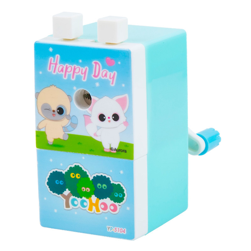 Youxiang Sacapuntas de acero de aleación cuchillo núcleo sacapuntas Sacapuntas de lápiz de manivela para niños Sacapuntas de lápiz de dibujos animados de papelería de Estudiante