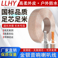 专业音响线材发烧加粗线芯音频线缆连接线通用纯铜喇叭线
