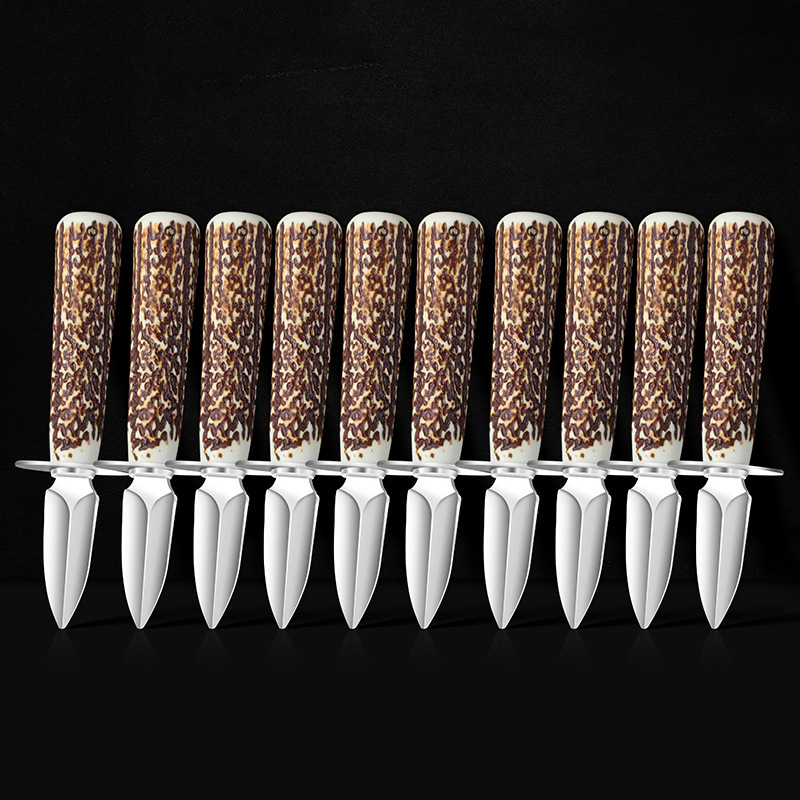 cuchillo de ostras de acero inoxidable herramienta de cocción de ostras doméstica comercial de viejas ostras de mar de caparazón