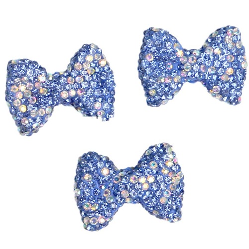 Full diamond bow full of stars streamer bow clay diy pendant mobile phone chain bag chain jewelry accessories beads