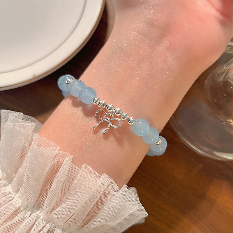 S925碎银子纯银蝴蝶手链女轻奢小众精致足银手镯手饰女友闺蜜礼物|undefined