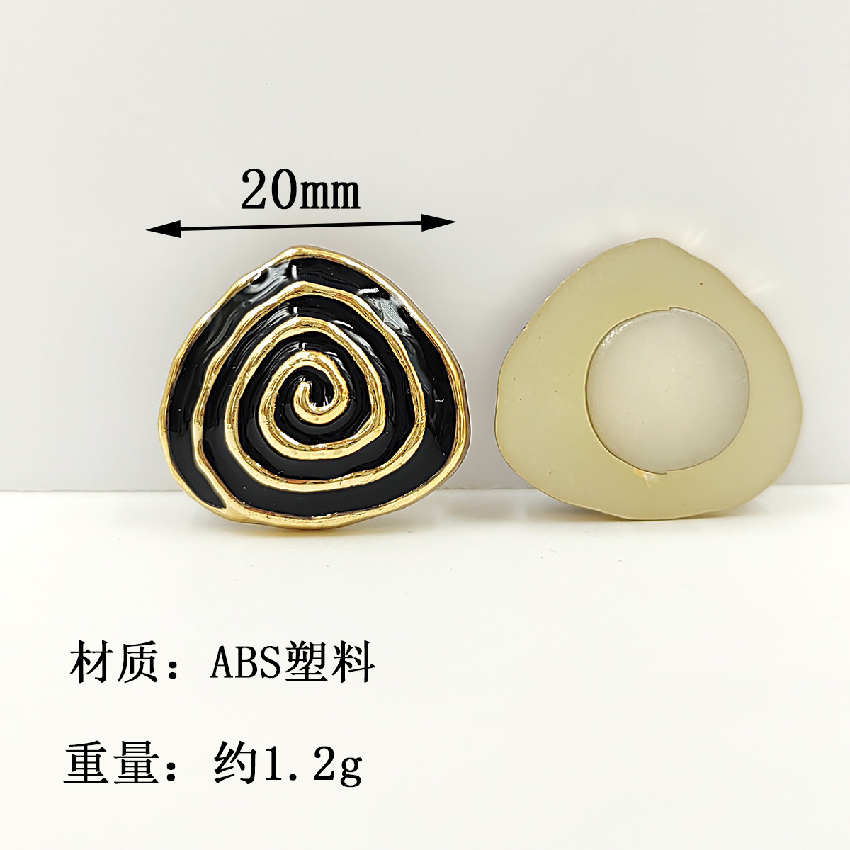 #22-F3278-황금색 건물 스레드 20mm-플라스틱 일체형 I-버클/피스