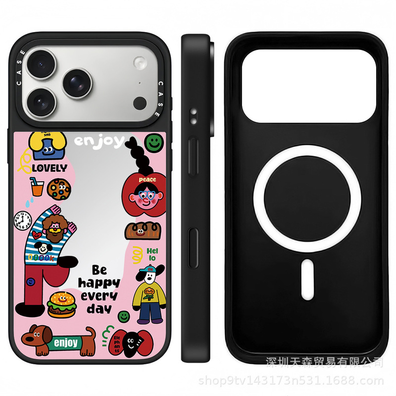 CASET联名幸运老头适用苹果iPhone17ProMax手机壳16Pro潮牌14镜面|undefined