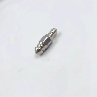 下水道管道疏通不锈钢高压喷嘴1/4快插前一后六水老鼠头5000psi