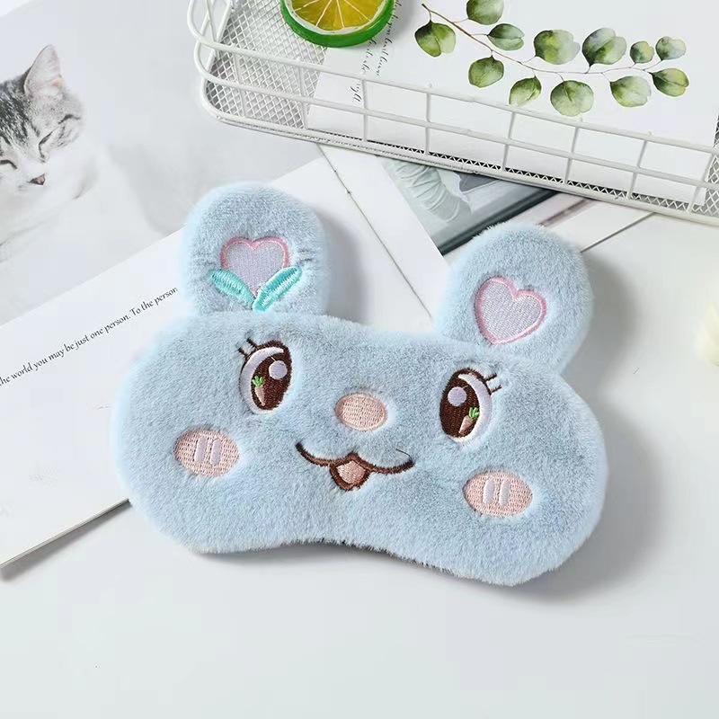 Nuevo sueño sombreado chica dormir especial máscara de ojo estudiante máscara de ojo aliviar la fatiga ocular conejo oso monstruo