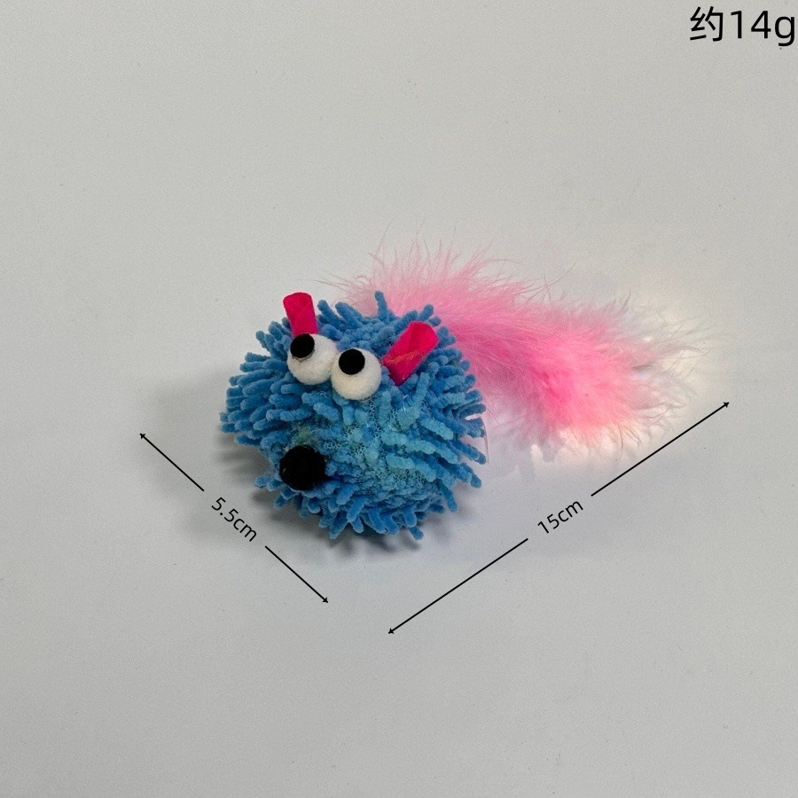 파란색과 분홍색 걸레 쥐