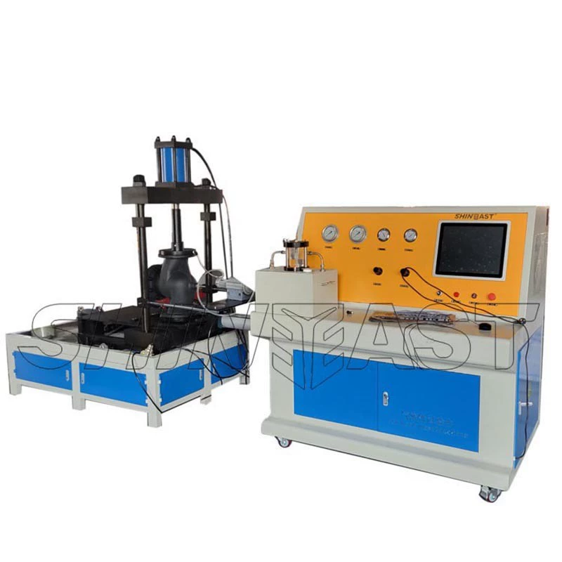 Машина для испытания давления воды с клапаном, фланцевый шаровой клапан, дроссельный клапан, стенд для испытания на прочность давления воды, герметичная испытательная система
