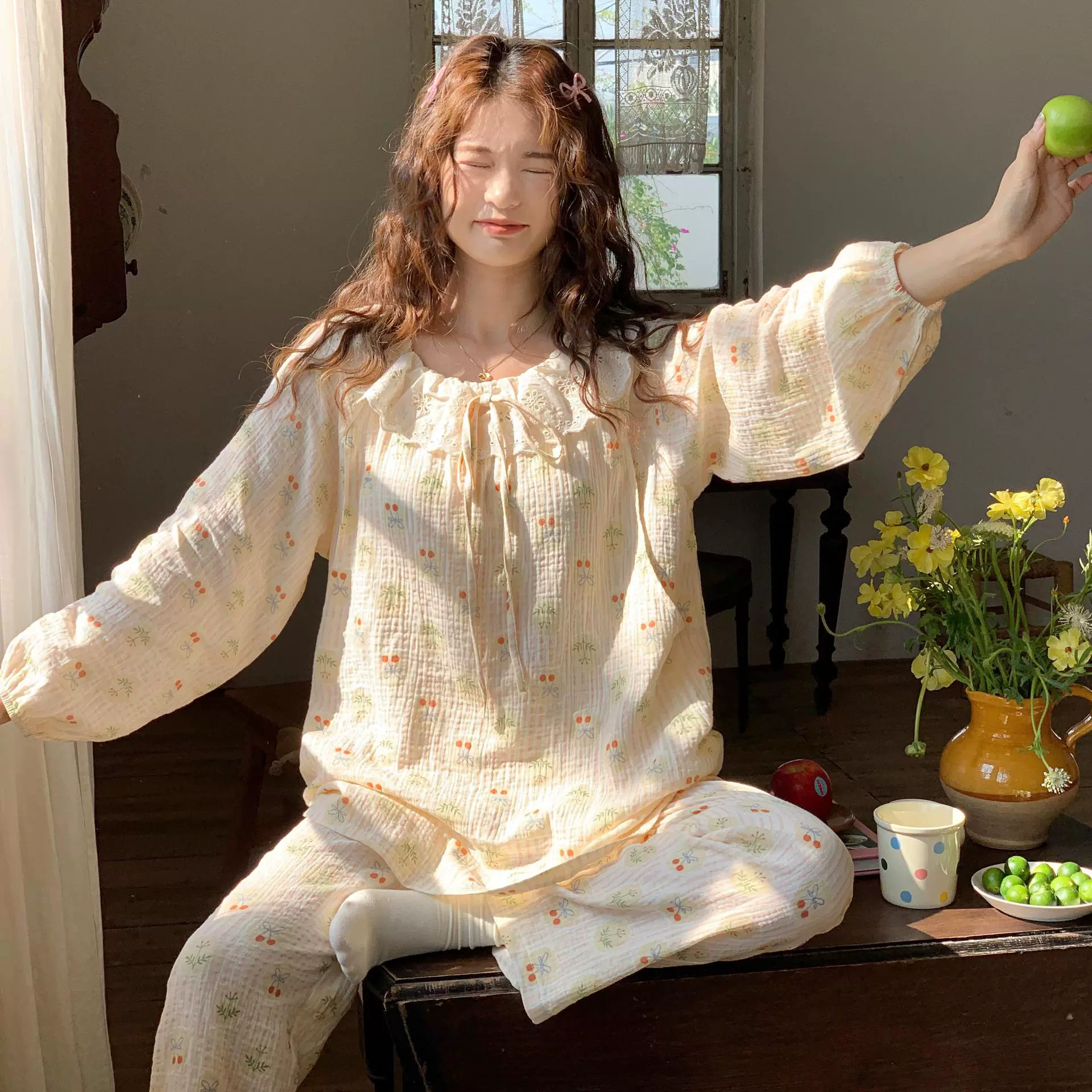 [6300] Чистая хлопчатобумажная лента с нагрудным ковриком