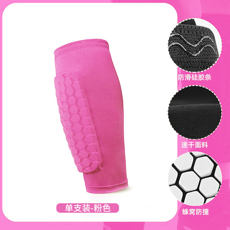 Espinilleras Deportivas con Diseño de Panal de Nailon Transpirable para Fútbol