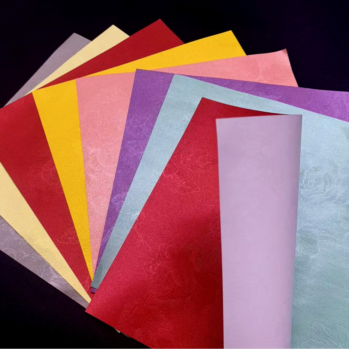 Papel de perla, papel de color para niños, cuadrado de color, papel artesanal, jardín de infantes 15 cm, red hecha a mano, DIY