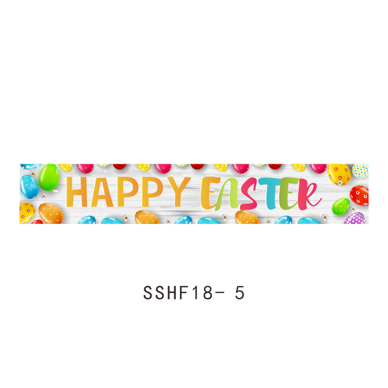 Banderas de Pascua transfronterizas, decoraciones de fiestas navideñas, banderas colgantes, huevos, conejitos, diseño de patio, banderas, pancartas personalizadas