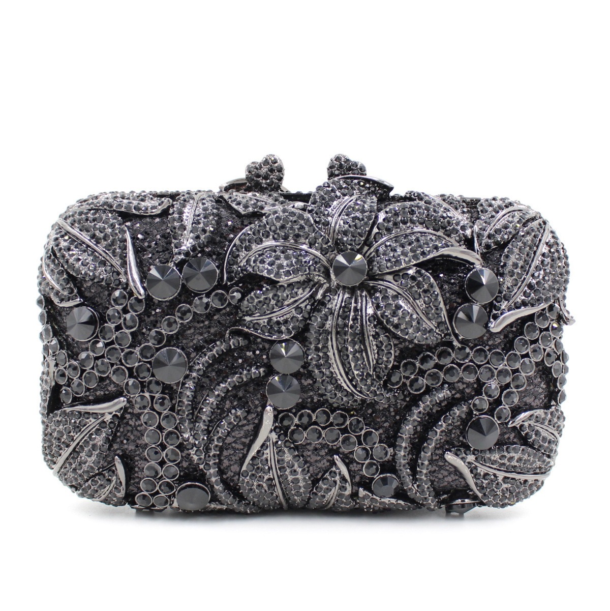 BL003 AliExpress bolsas de diamante de agua, bolsas de metal, bolsas de cristal, bolsas de cena de diamantes, bolsas de mano de mujer, negro