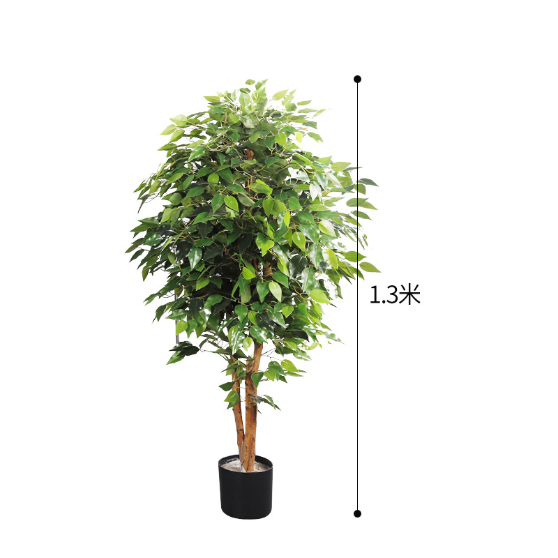 Simulación de estilo europeo de decoración de paisajismo de plantas Simulación de girasol de cola suelta interior y exterior árbol falso planta verde decoración de adorno en maceta