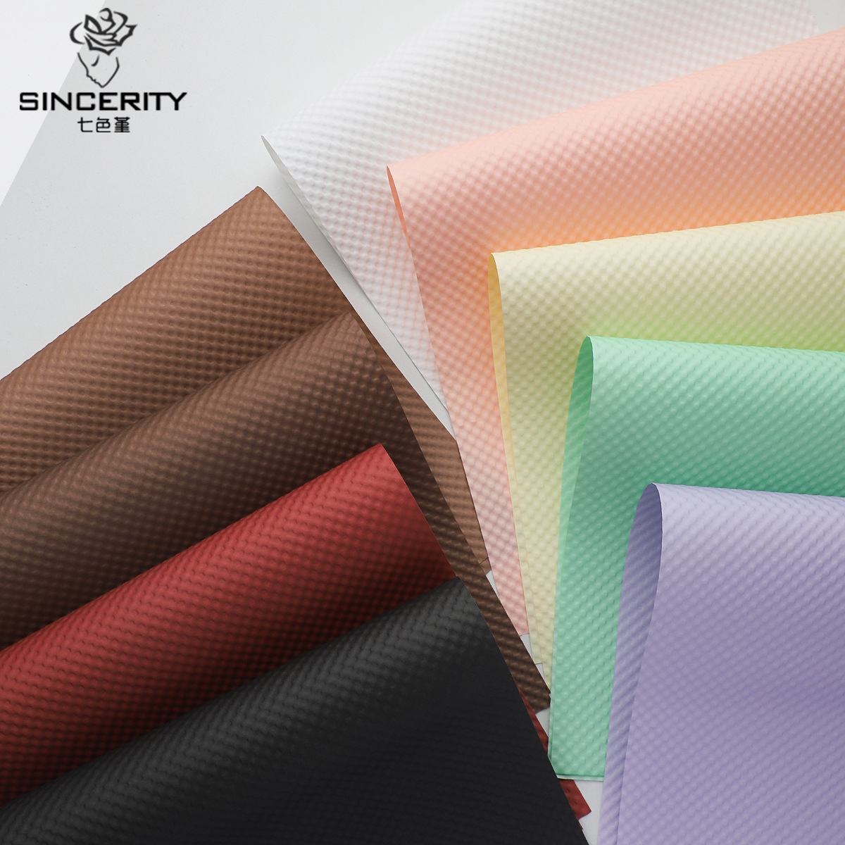 7 colores cordier sin cortar pequeño papel en relieve engrosado material de embalaje floral papel de algodón ramo de flores papel de embalaje floral