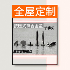 High-end decorative cover self-tapping screws small accessories drawer pull screw cabinet body cross screws wardrobe hardware