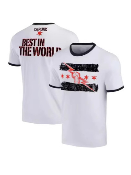 2025 夏メンズ 3D プリントレスラー CM パンク Tシャツストリートスポーツ快適なアウトドアフィットネス速乾性半袖|undefined