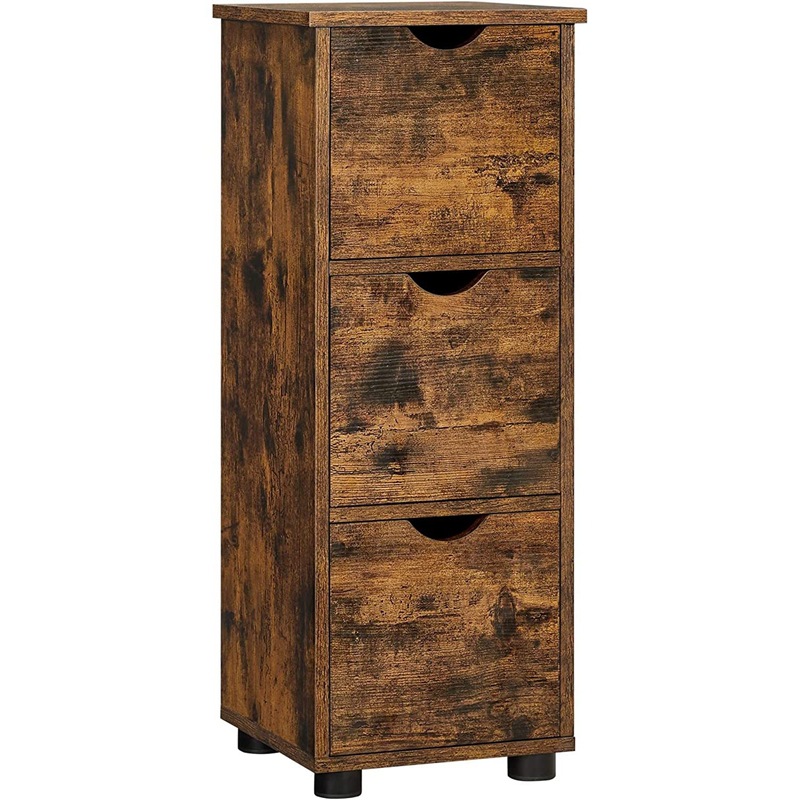 Estilo minimalista moderno color de madera gabinete de baño Gabinete integrado gabinete del cajón gabinete único tipo de placa de densidad de material de piso