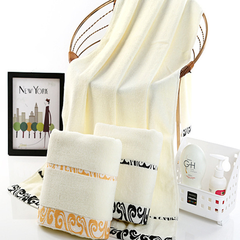 Xiangyun set towel no weak read bath towel towel square towel three colors gold Black Pink gift set towel Business Super