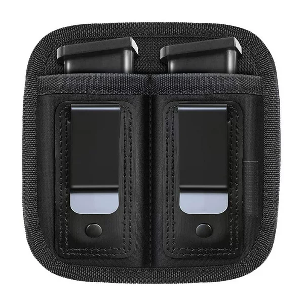 Factory direct supply outdoor tactical bag bullet bag double clip neoprene 9mm invisible duplex magazine case
