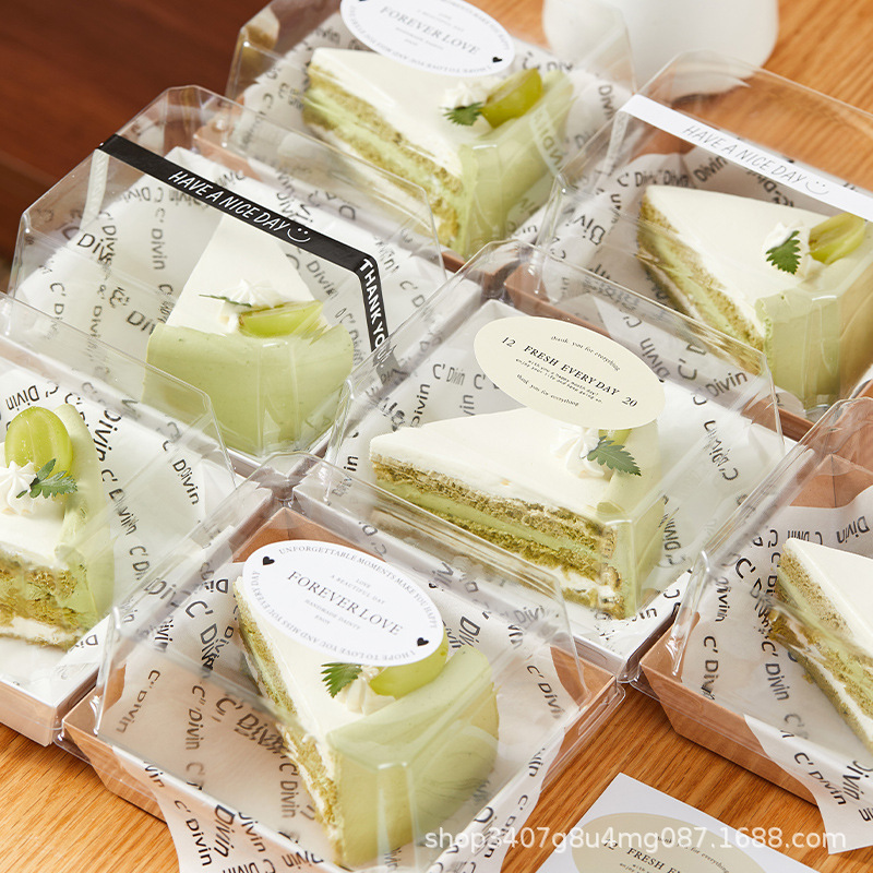 カットケーキ包装箱高さ 3inch 4inch ミルフィーユデザートベーキングティラミスバスク包装箱|undefined