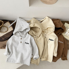 2023 spring new spring sweatshirt spring and autumn baby boy long-sleeved t-shirt tops children's fashionable children's clothing base